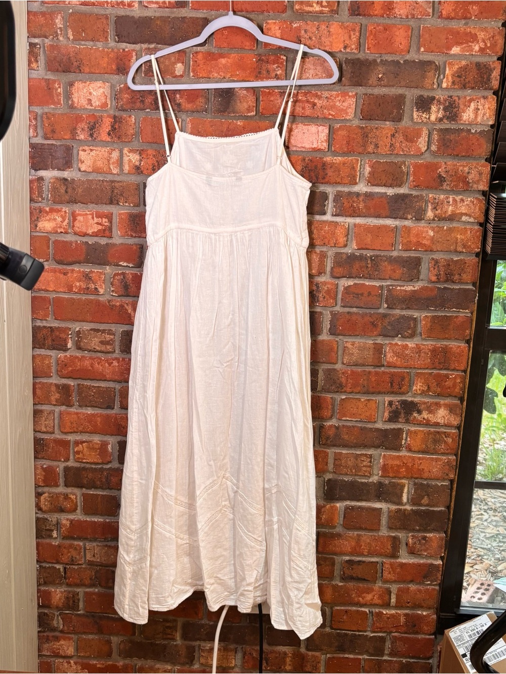 Zara womens embroidered boho maxi dress cream M - Picture 4 of 5